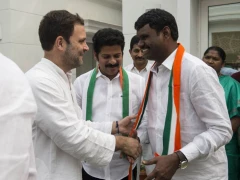 Revanth Reddy and others Joining Congress Party